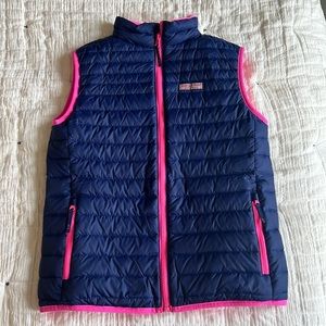 Vineyard Vines Navy and Pink Kids Vest
